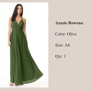 Azazi Olive Green (Size A6) Brand New Dress